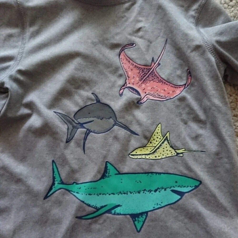Shark themed swim trunk and top size 2T